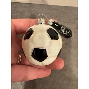Soccer Ball with Cleats Christmas ornament - made in Poland